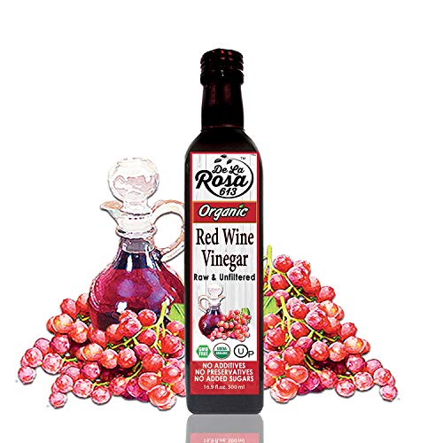Organic Red Wine Vinegar, Raw & Unfiltered, 16.9 Oz M634