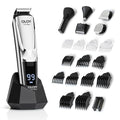 Beard Trimmer, 21 Piece All-in-One Mens Grooming Kit and Hair Clipper, Nose, Ear,Body and Face, Electric Razor with USB Recharge Dock