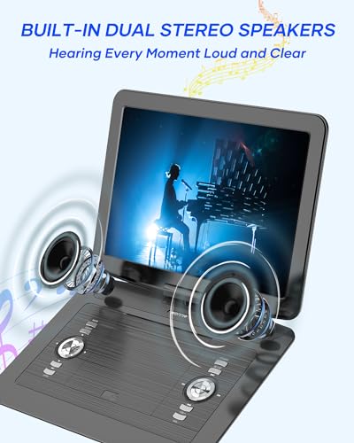 Portable DVD/CD Player with 15.4" Swivel Screen A688068