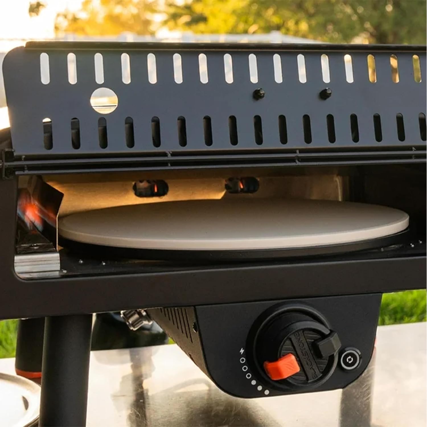 Portable Outdoor Electric Pizza Oven with 13" Rotating Stone F856502