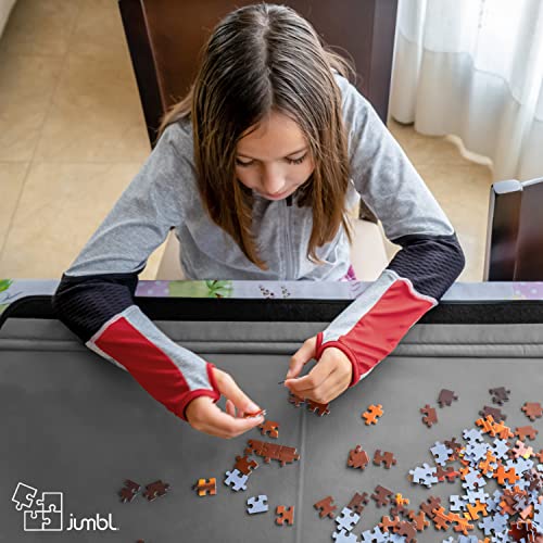 1500-Piece Puzzle Caddy with Non-Slip Felt Surface and Removable Trays F253