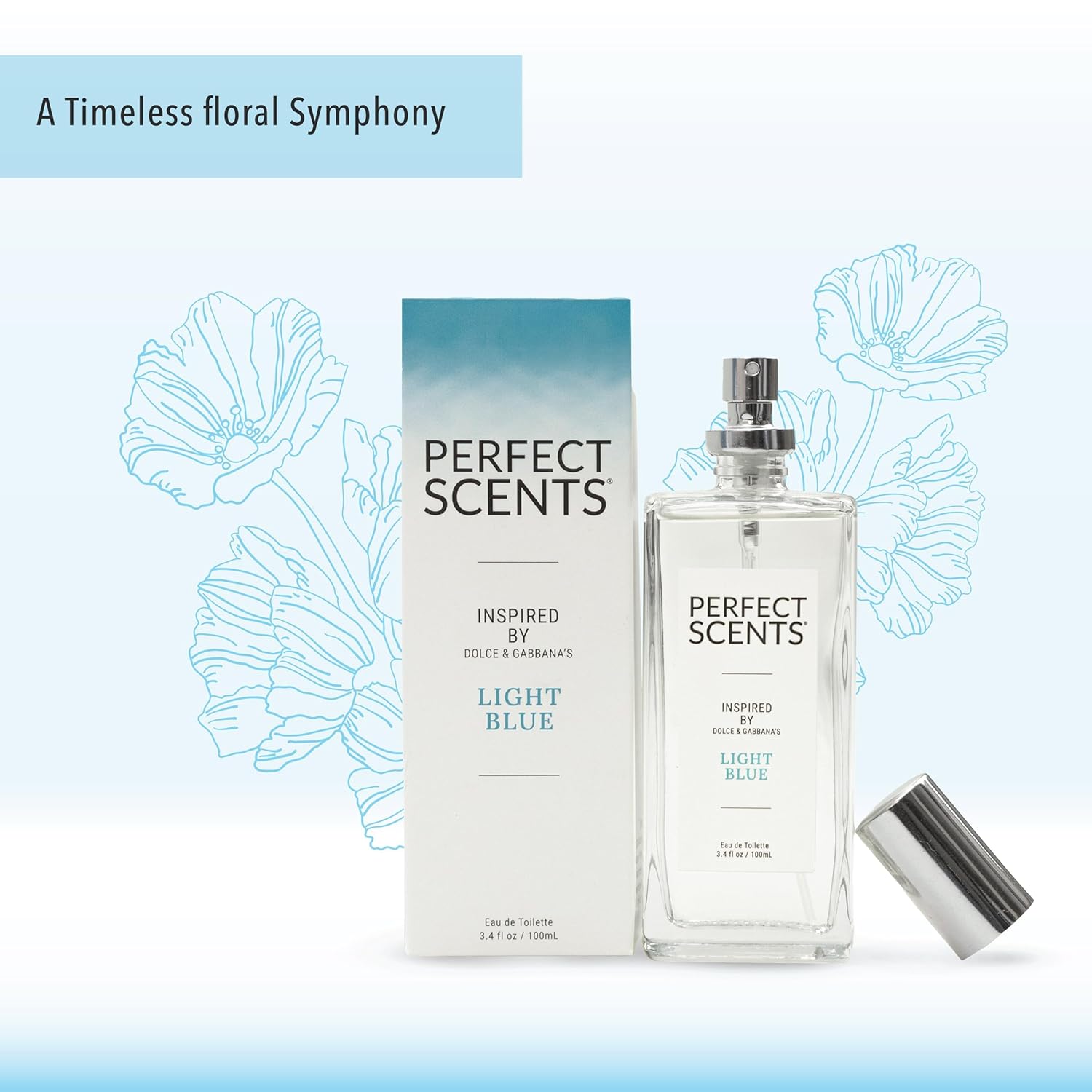 Women’s Eau de Toilette, Clean Vegan Fragrance, 3.4 Fl Oz O960