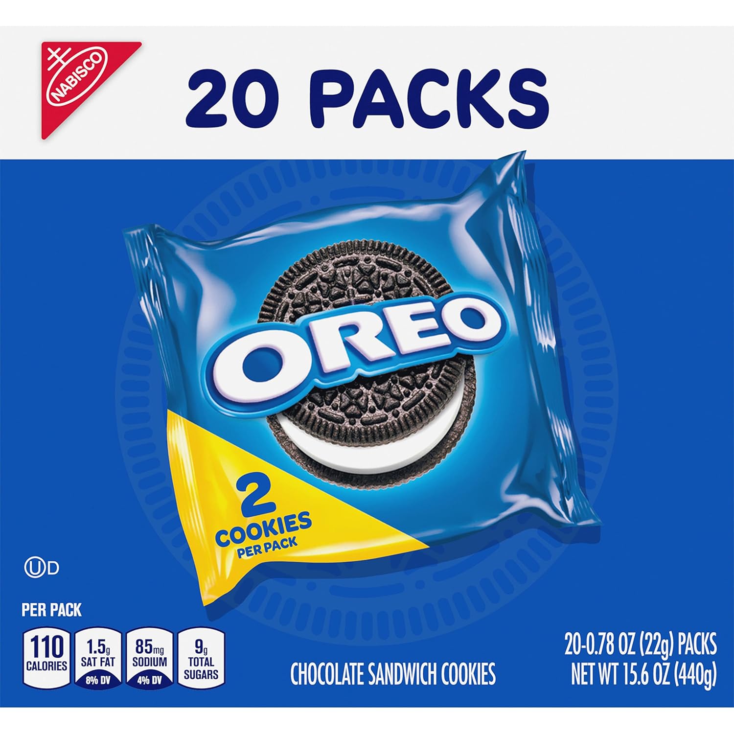 Chocolate Sandwich Cookies, 20 Snack Packs O437916