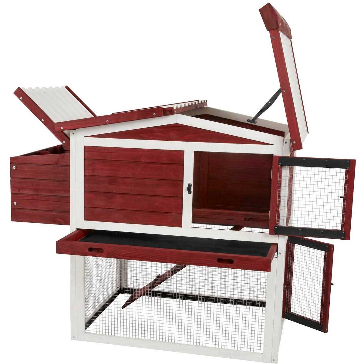 Wooden Outdoor Chicken Coop I3660