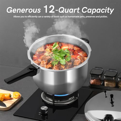 12 Quart Pressure Cooker with Cooking Rack B2228