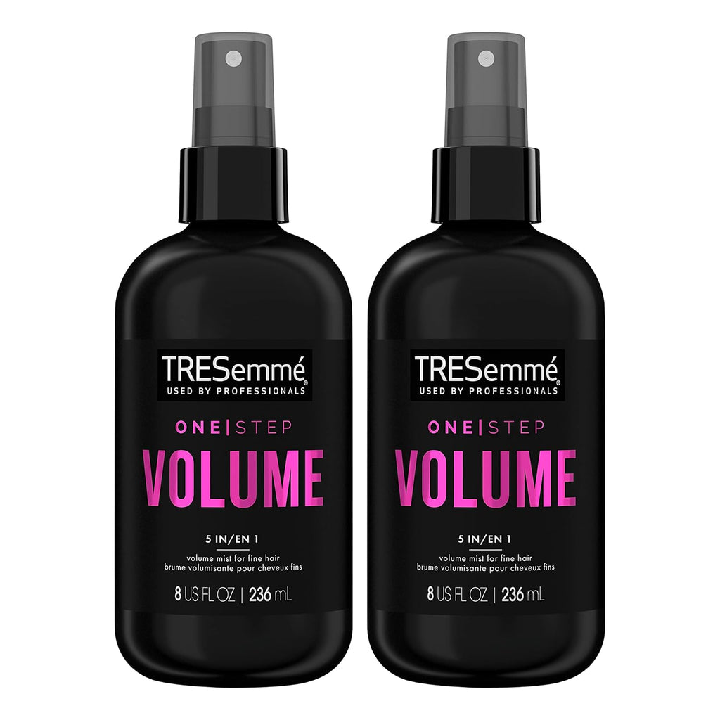 TRESemmé One Step 5-in-1 Volumizing Hair Styling Mist 2 Count For Fine Hair Hair Care Product for Soft, Weightless Volume 8 oz