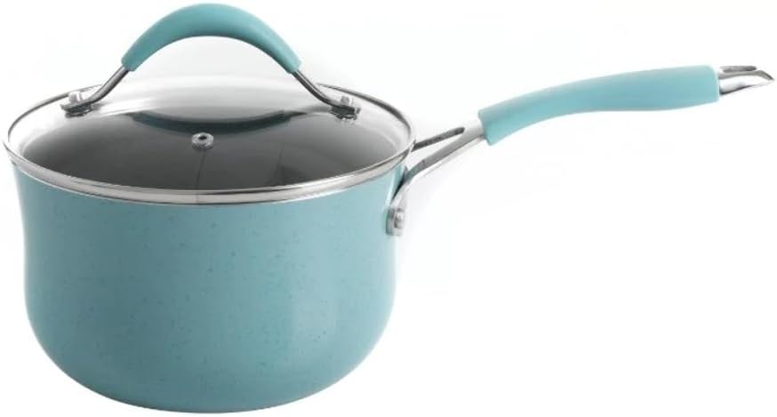 24-Piece Aluminum Cookware Combo Set, Turquoise Sky Blue H750