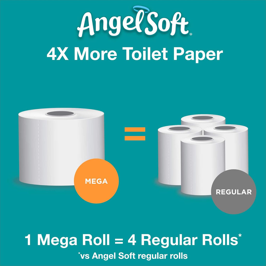 Toilet Paper, 12 Mega Rolls, 425+ 2-Ply Sheets B8304