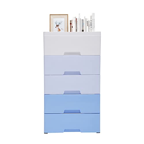 5-Drawer Storage Cabinet on Wheels for Bedroom O607888