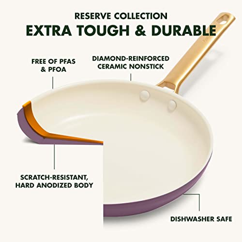 Hard Anodized Ceramic Nonstick Frying Pan Skillet Set, 10 and 12 Inch, Dishwasher Safe W75146