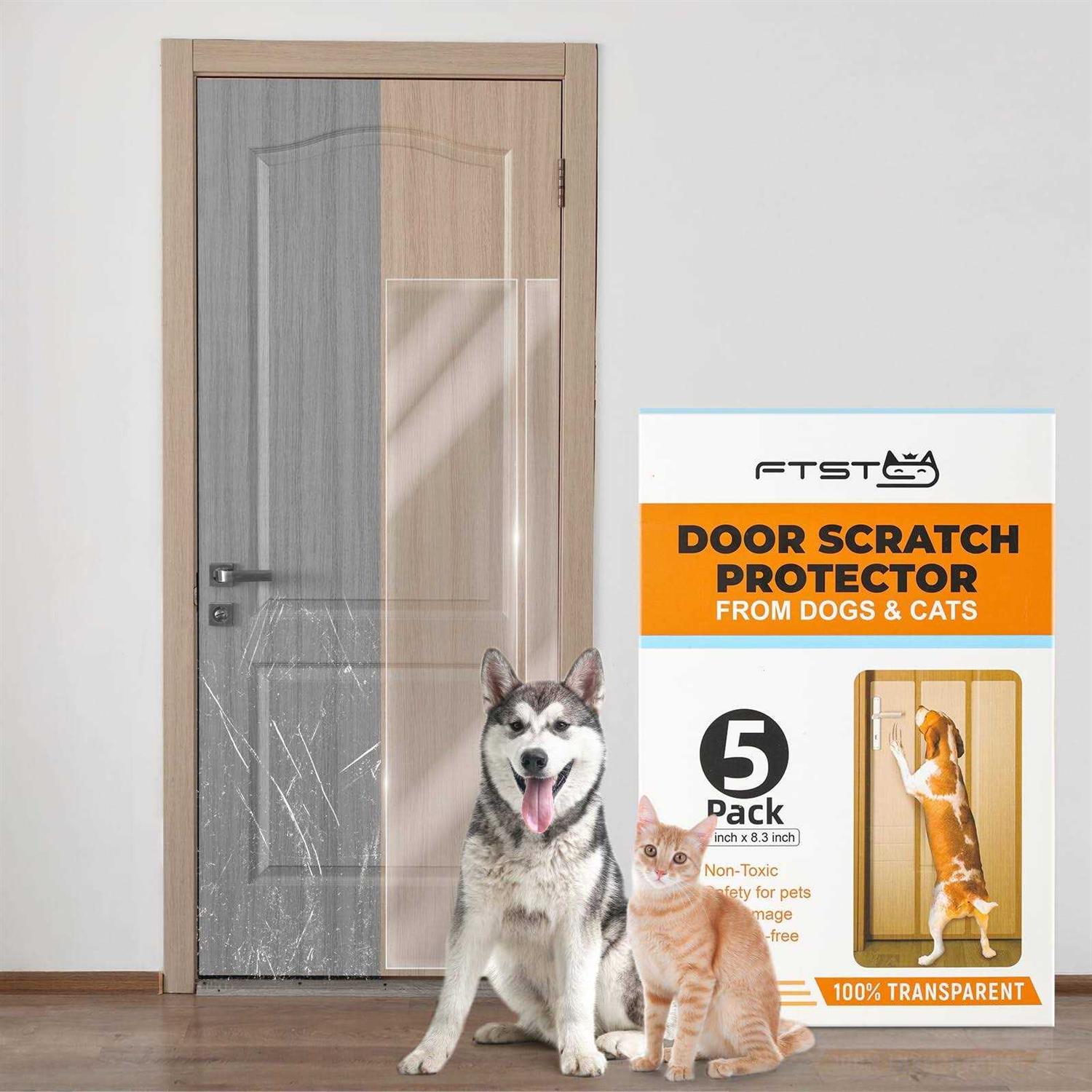FTSTC 5-Pack Door Protector from Dog Scratching 5 x 47 x 8.3 Cat Scratch Door Frame Protector Anti Dog Scratch - Pet Supplies online store