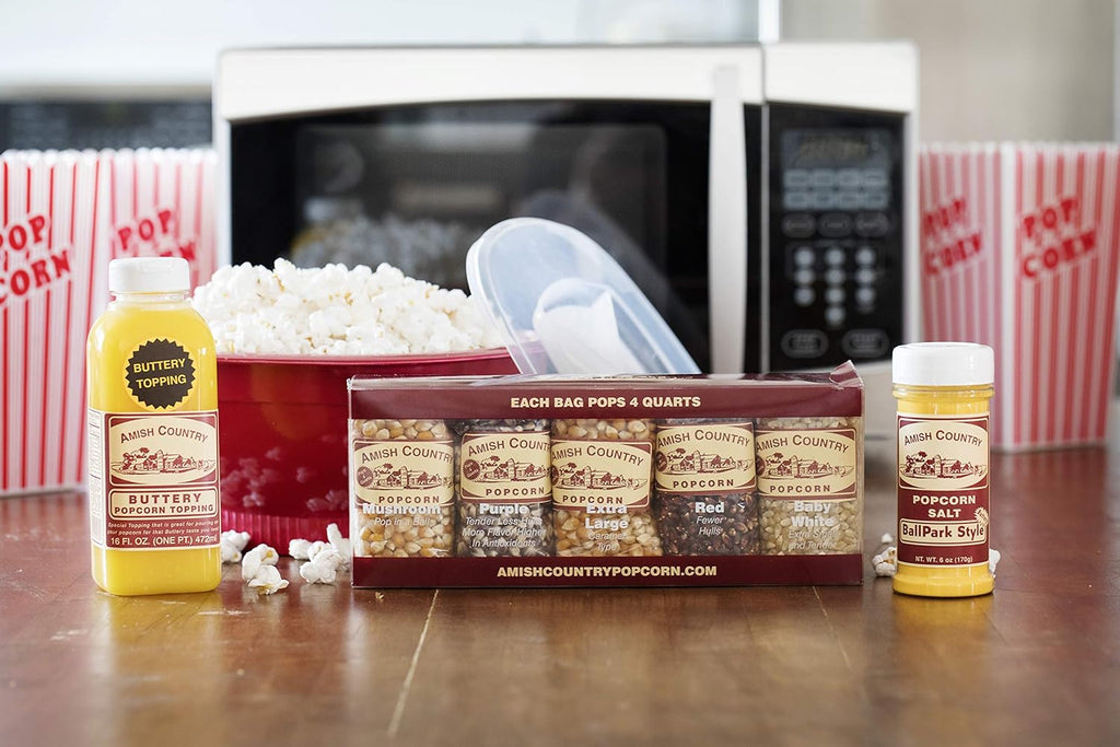 Popcorn Variety Gift Set with Silicone Popcorn Popper X683118