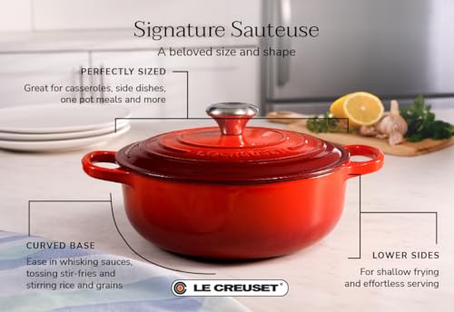 Enameled Cast Iron Sauteuse Oven, 3.5 qt. M290870