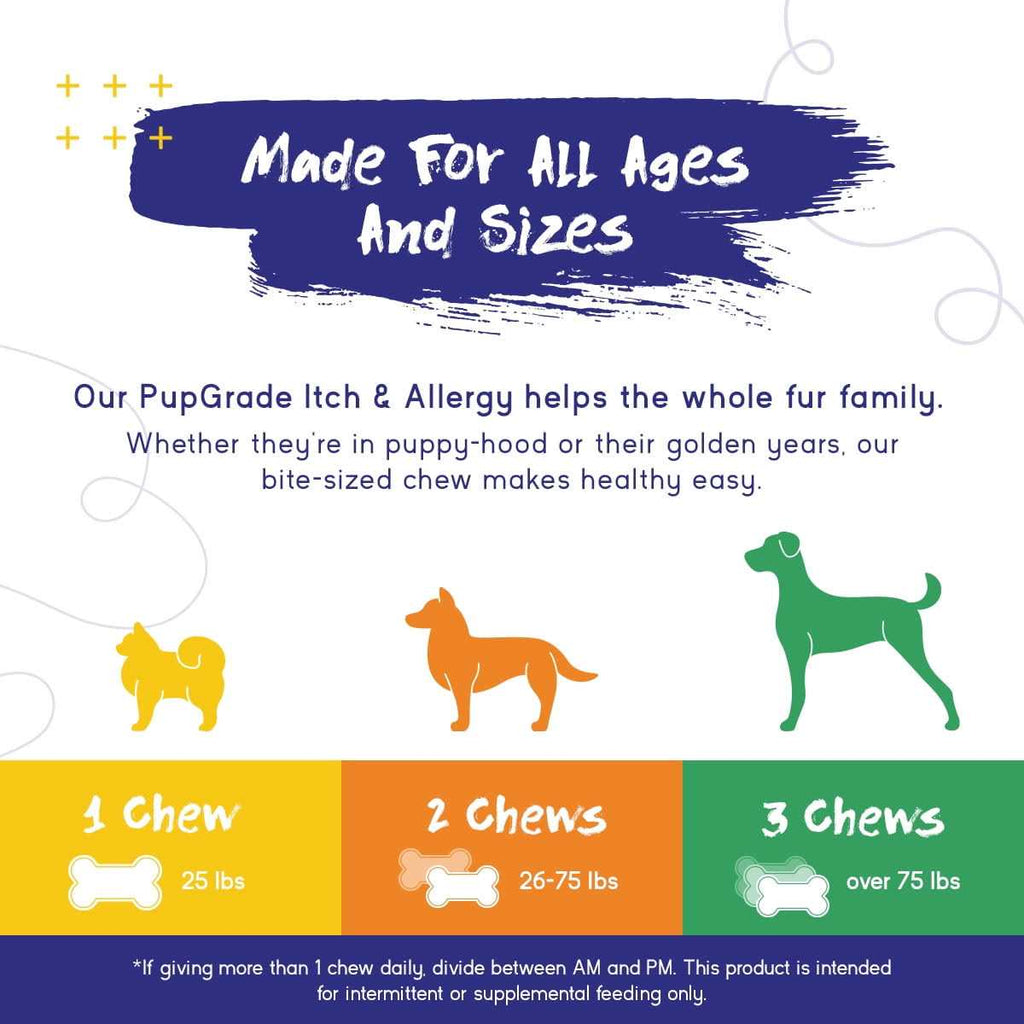 Itch & Allergy Chew Supplement for Dogs with Salmon Fish Oil L592284