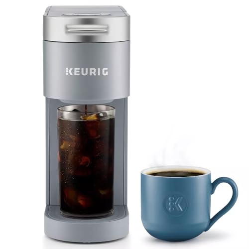 KeurigK K-Iced Plus Single-Serve K-Cup Pod Coffee Maker with Iced Coffee Option, 3 cup sizes 8, 10, or 12oz & Fast & Fresh-Brewed (Black), Compact