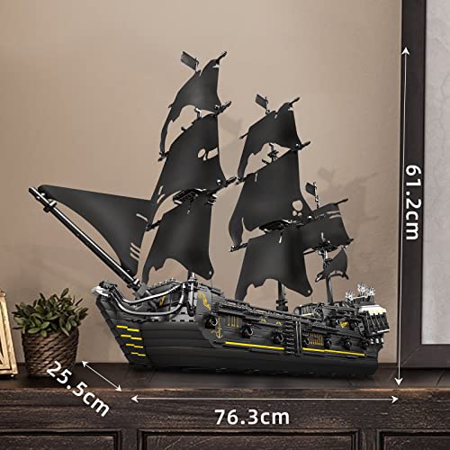 Pirate Ship Model Building Blocks Set, 2868 Pieces Sailboat Construction Kit for Kids and Adults J469847