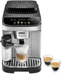 De'Longhi De’Longhi Magnifica Evo Automatic Espresso & Cappuccino Machine with Latte Crema System, 9.45 in. x 17.32 in. x 14.17 in., Chrome