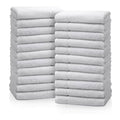 Avalon Towels Salon Towels - White Hand Towels for Bathroom 100% Cotton Spa Towels - Absorbent Facial Towels & Gym Towels for Working Out Hand Towels Bulk 16x27 Inches - 24 Pcs (Not Bleach Resistant)