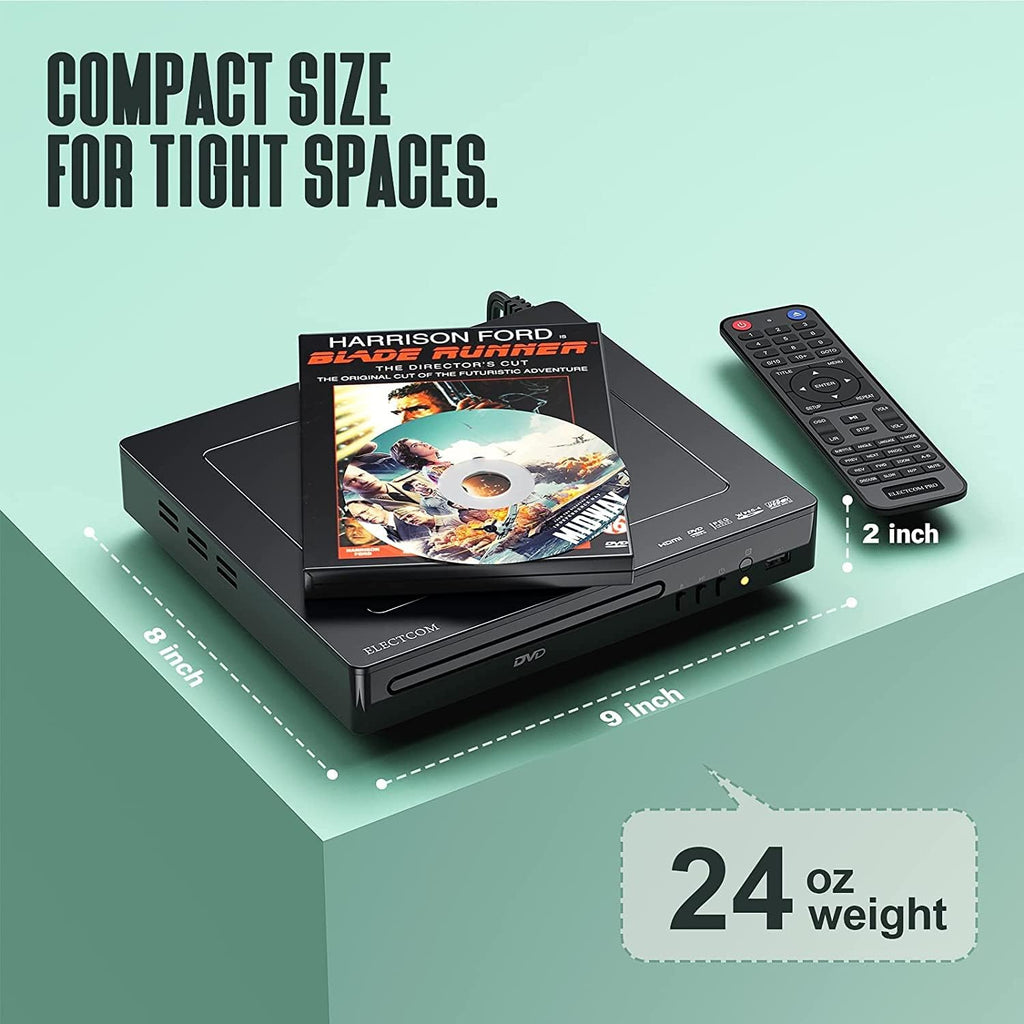 DVD Player for Smart TV with HDMI, All Regions, CD Playback - Black X7201