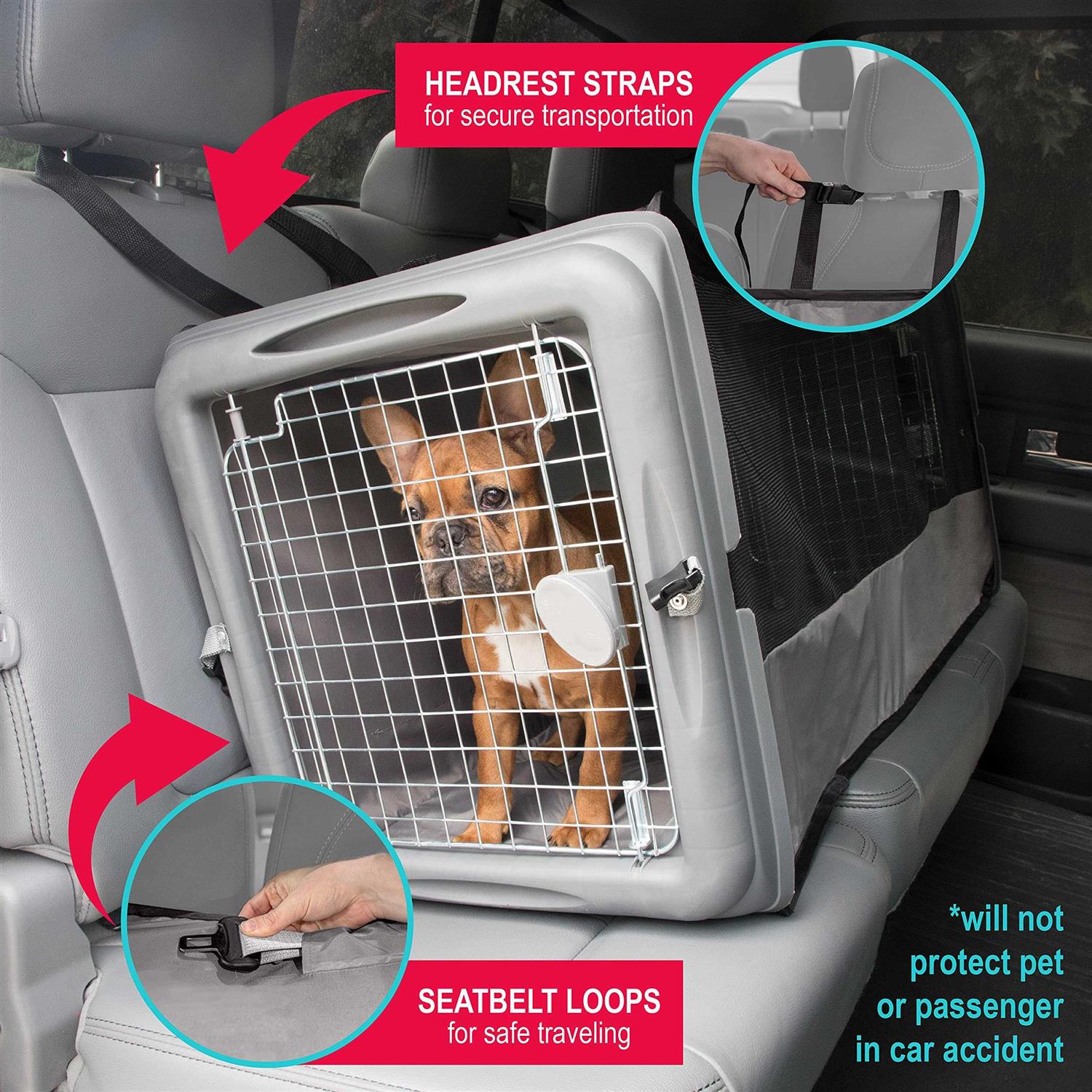 Dog Cat Car Seat Crate S61243