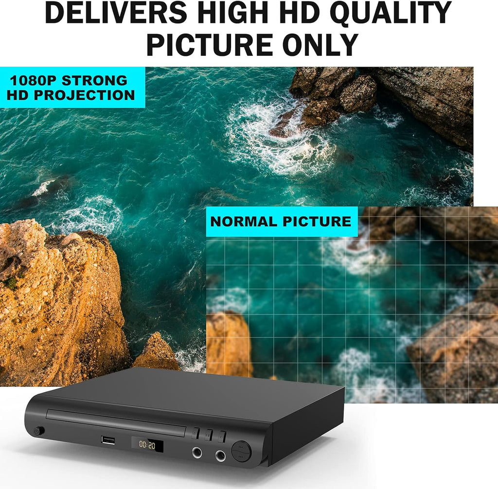 DVD Player for TV, HDMI & RCA Output, USB Input, Region Free O12676