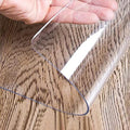 Clear Vinyl Plastic Floor Runner Protector Area Rug Large Clear Vinyl Runner Rug for Hard Wood/Tile Floor, Clear Plastic Vinyl Rug Protector Cover, Family & Pet Friendly Transparent Mat,1.5mm,60/80/10