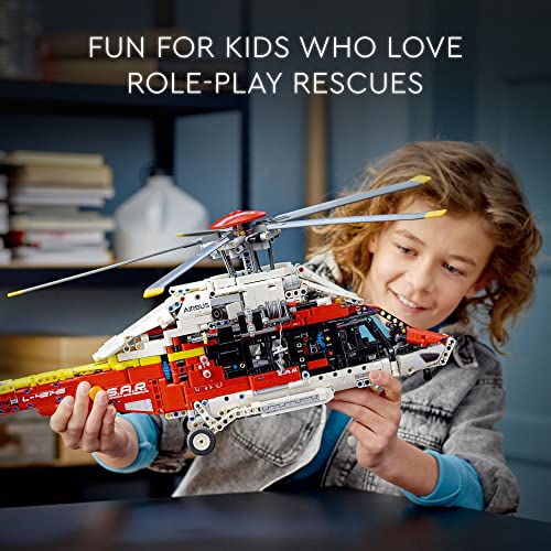Airbus H175 Rescue Helicopter Building Toy Set for Kids Ages 11+ (2,001 Pieces) T23591
