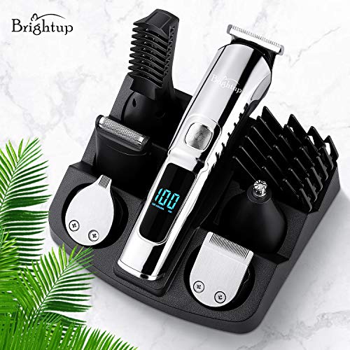 Beard Trimmer for Men, Waterproof Cordless Grooming Kit with LED Display X18958
