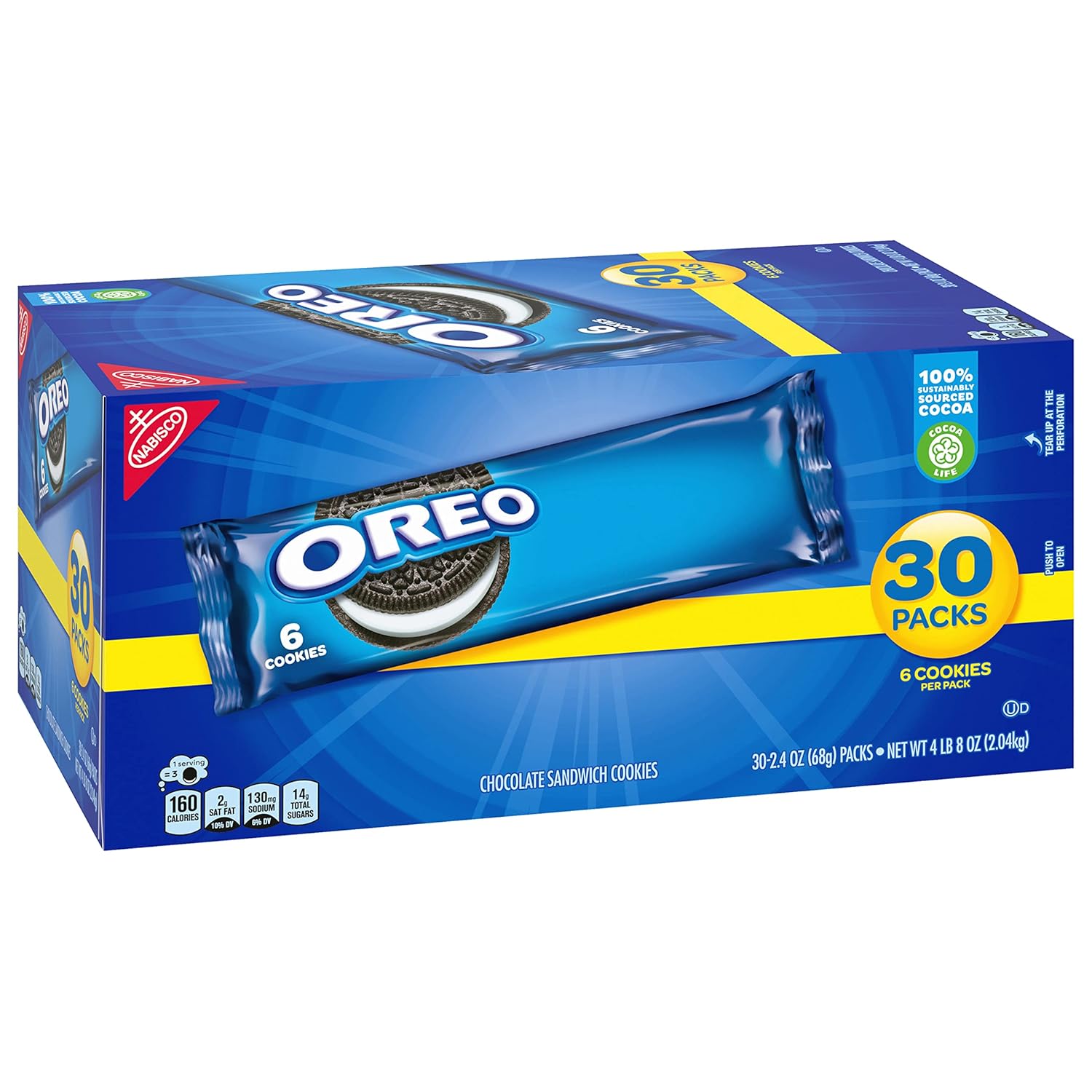 Chocolate Sandwich Cookies, 120 Snack Packs N165046