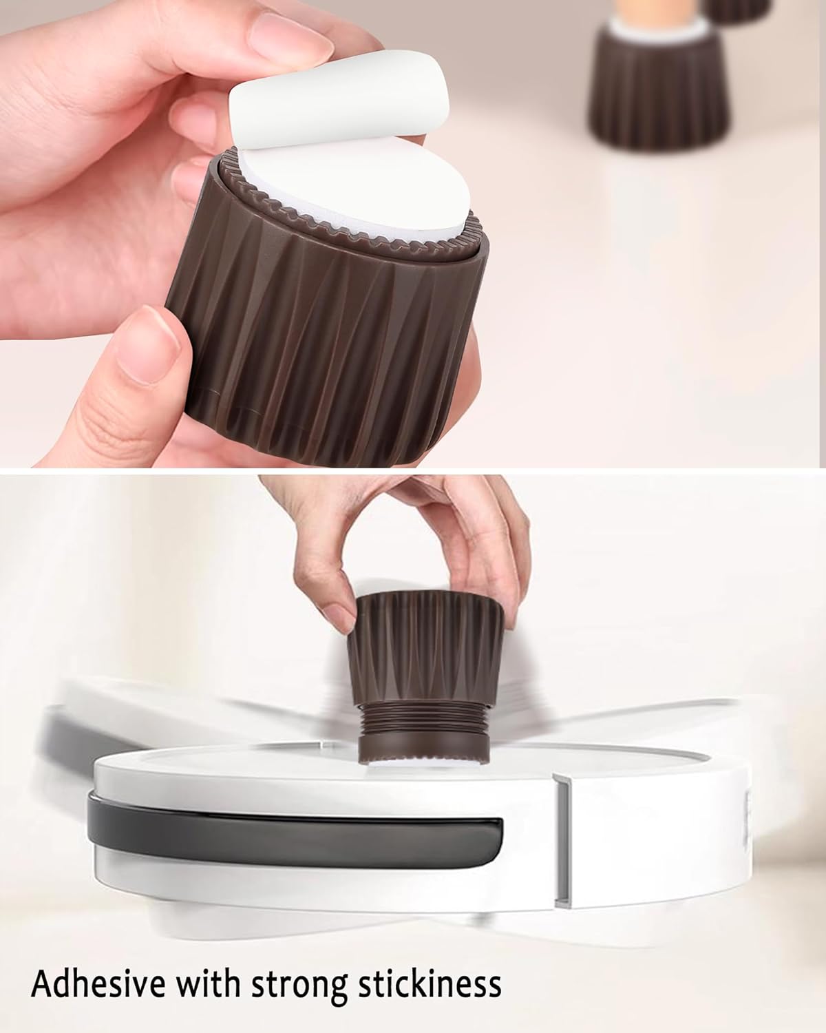 Adjustable Furniture Bed Risers 2.1-2.8 Inch, Anti Slip Plastic for Sofa Couch Desk Chair M803262