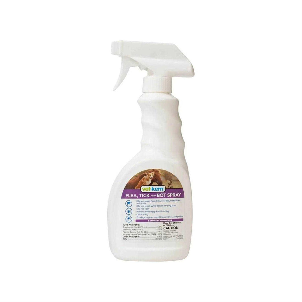 Vet-Kem Flea Tick &amp; Bot Spray - Pet Supplies online store