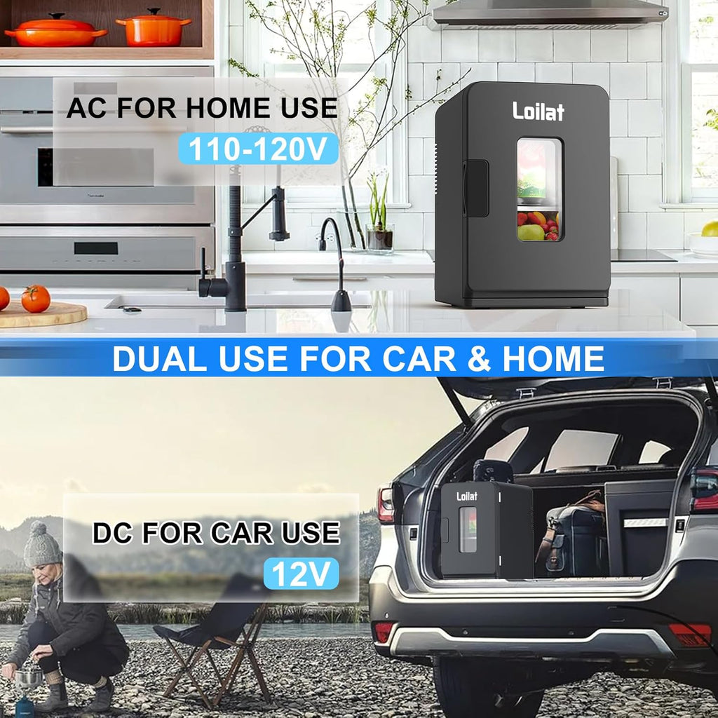 15 Liter Mini Fridge for Bedroom, Office, Car, Thermoelectric Cooler and Warmer S2350