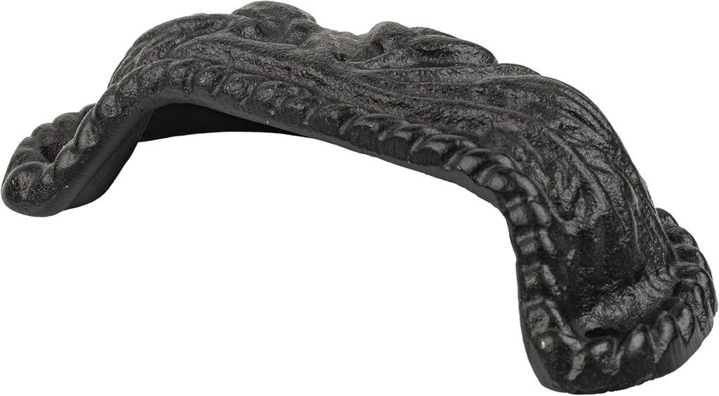 Cast Iron Drawer Bin Pull, 3 1/4" Centers, Antique Cabinet Cup Handle I51376