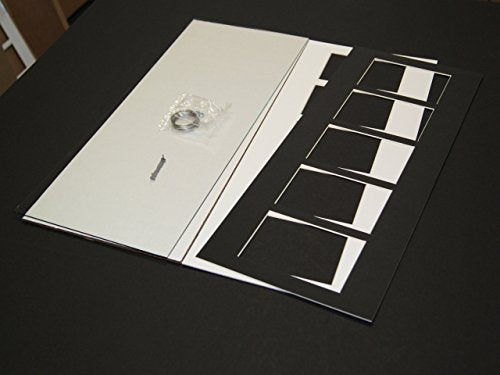 6 Opening Picture Frame Collage with White Mat, Wall Mountable C9651