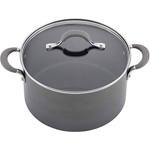 Hard Anodized Nonstick Cookware Set, 10 Piece, Gray Y49812