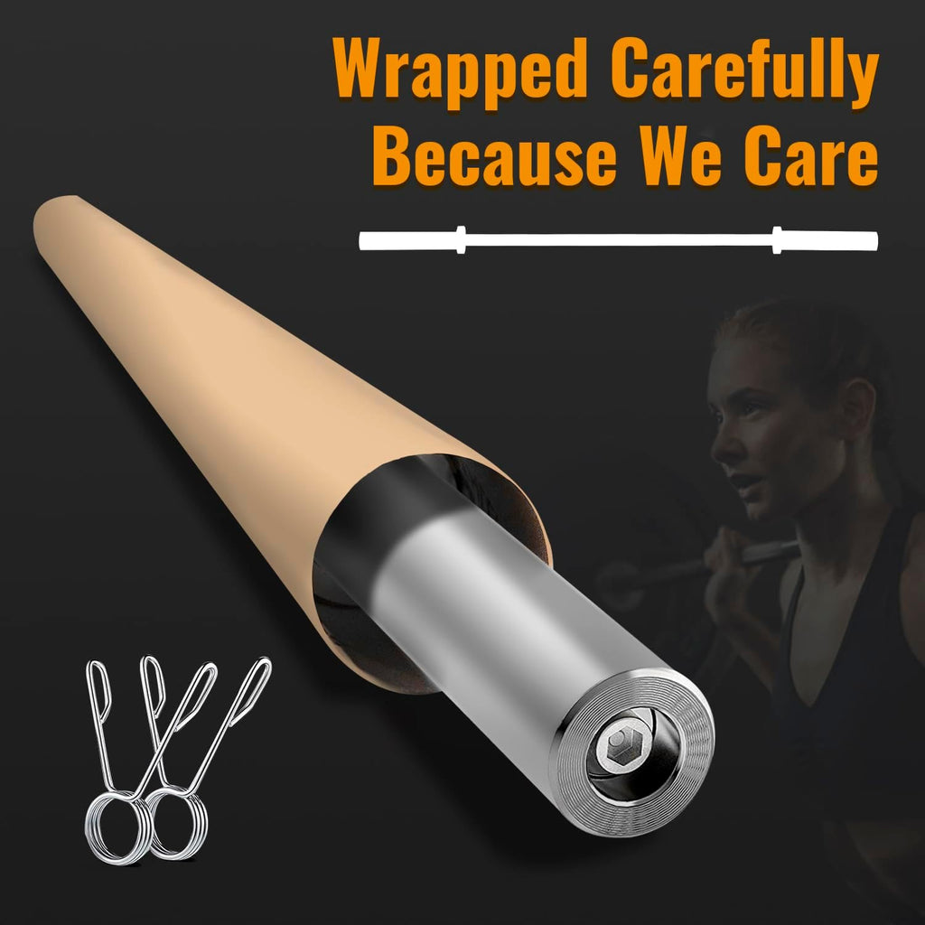 7ft Olympic Barbell for Strength Training, Weightlifting, Powerlifting R396