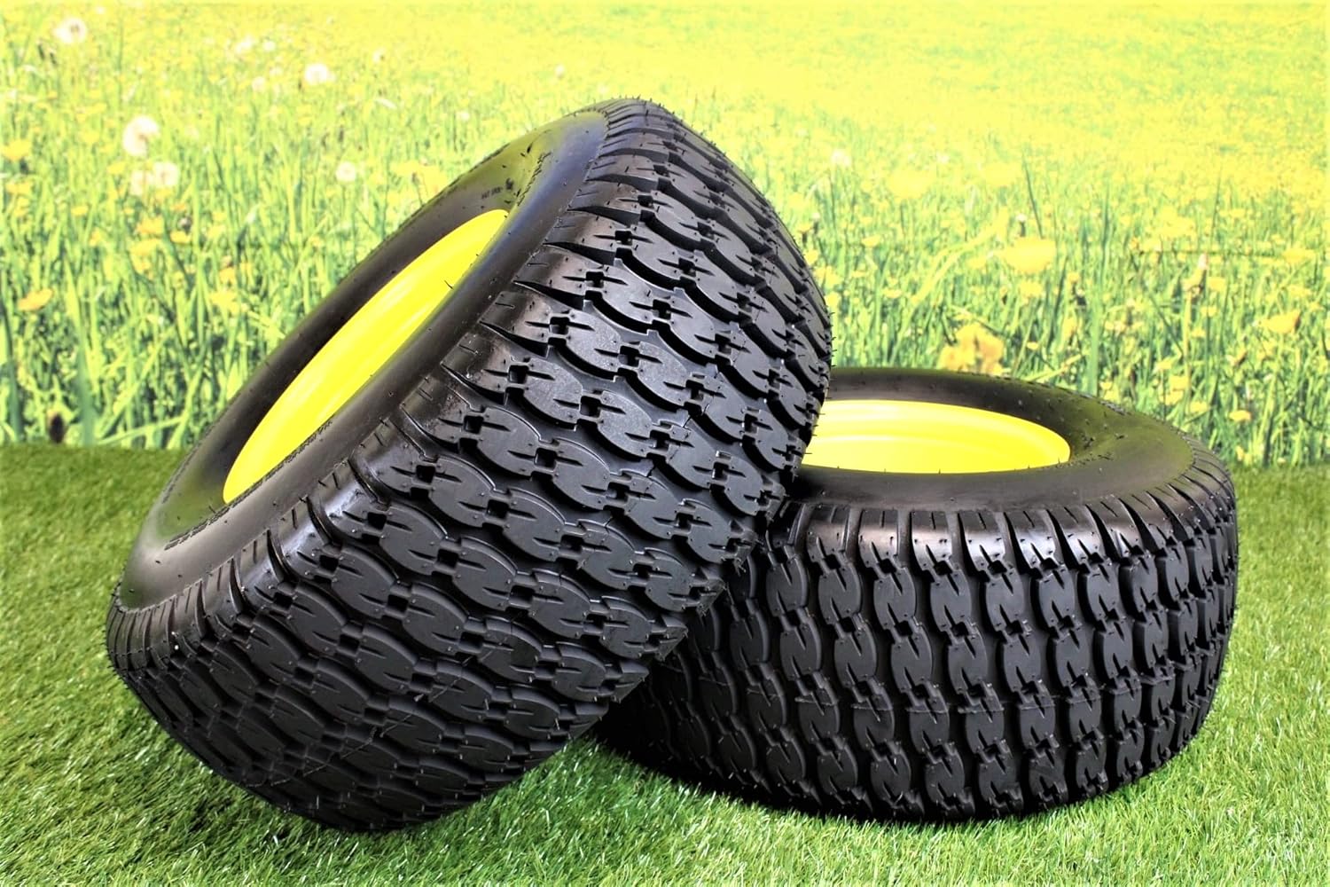 22x9.50-10 Lawn Mower Turf Tires & Wheels, 4 Ply, Set of 2 C5604