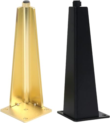 Adjustable Furniture Feet, Metal Cabinet Legs with Screws, Gold 30cm X82317