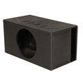 Q Power Q Bomb Series 15 Inch Ported Car Subwoofer Sub Box Enclosure with Single Vented Chamber Design and Black Bed Rhino Liner Spray Finish, Black