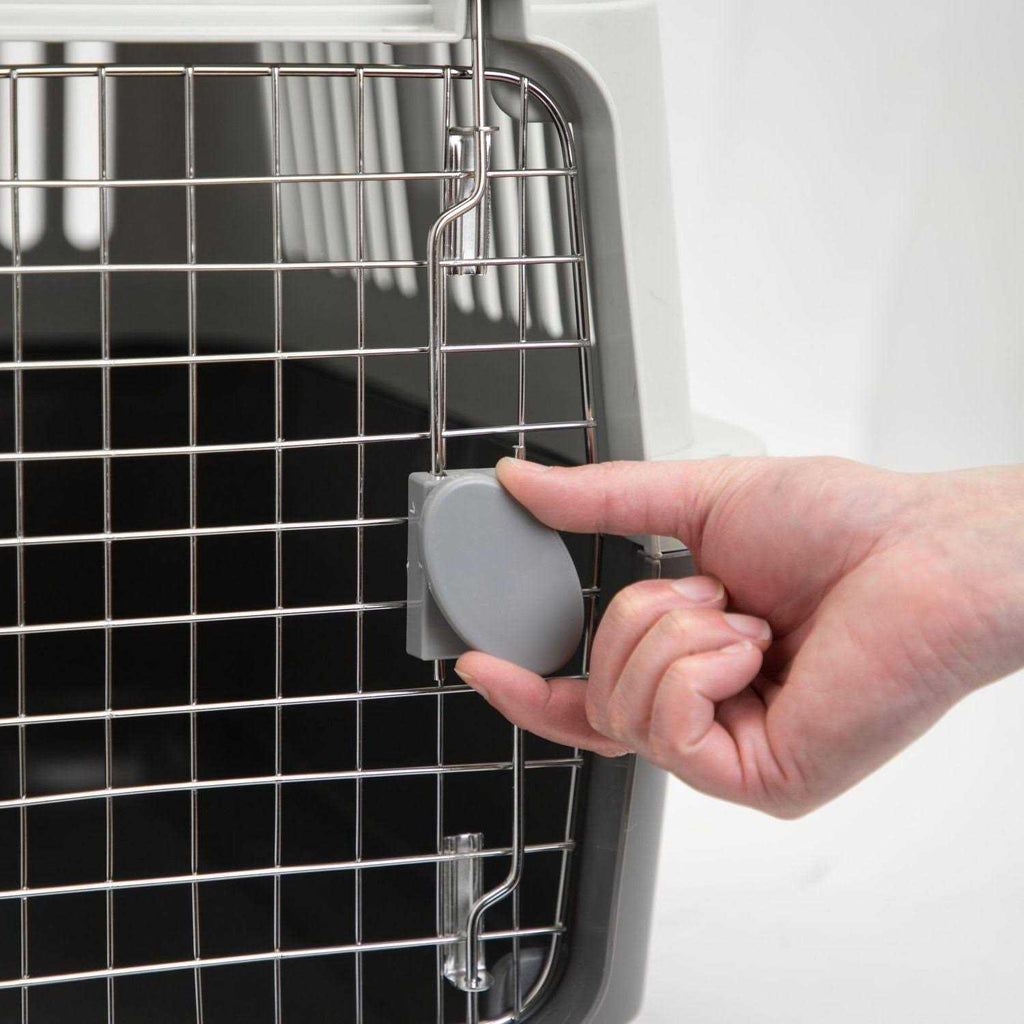 Plastic Rolling Dog Crate with Wire Door G772