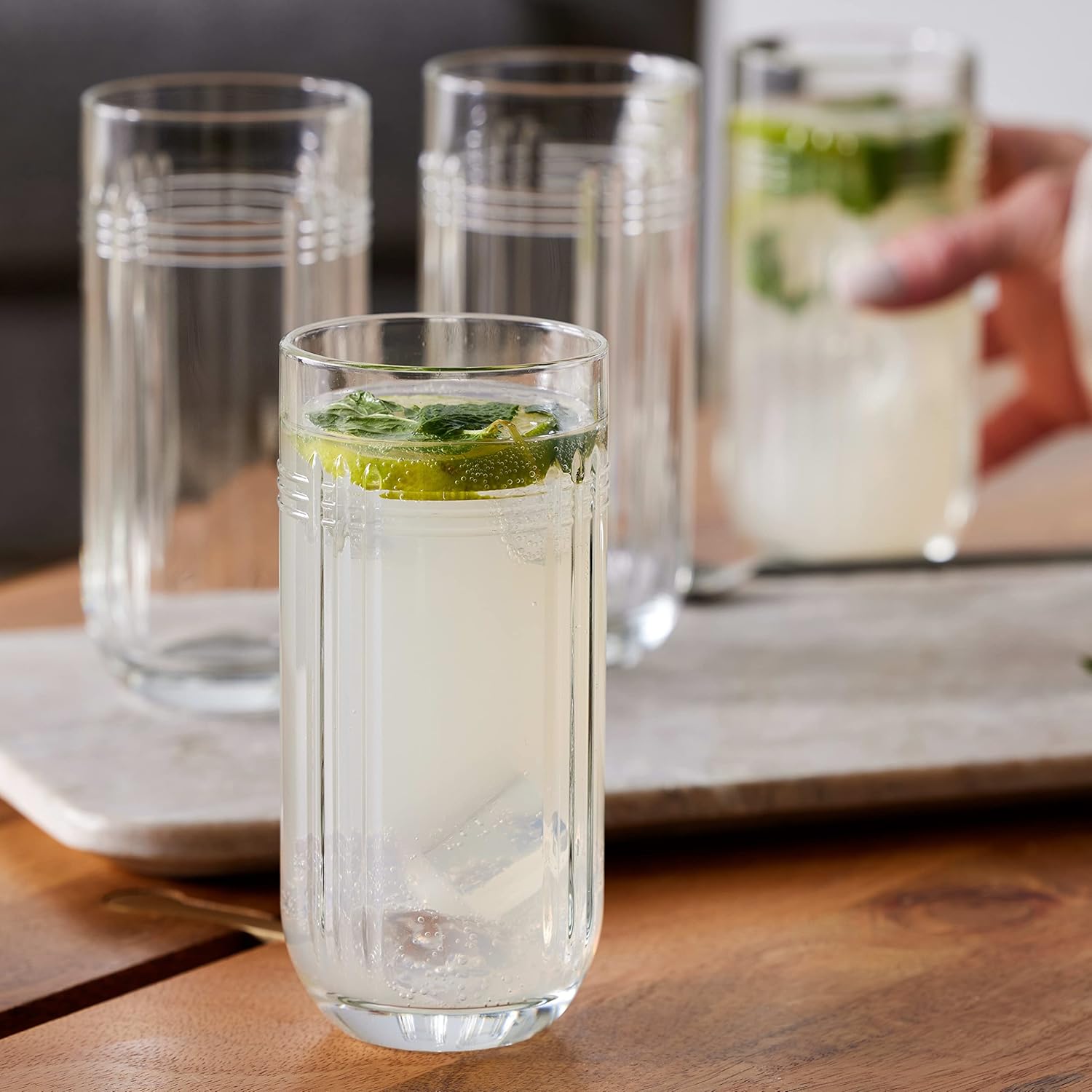 Highball Drinking Glasses, 12 oz, Set of 4 M686907
