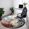 Office Chair Mat for Hardwood & Tile Floor, 47" × 47" Computer Chair Mat for Rolling Chair, Large Floor Protector Rug, Multi-Purpose Floor Protector for Home Office, Not for Carpet