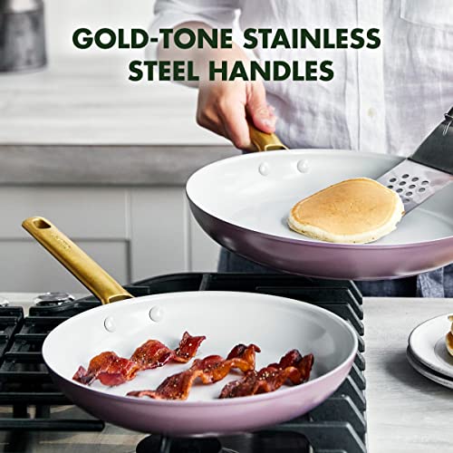 Hard Anodized Ceramic Nonstick Frying Pan Skillet Set, 10 and 12 Inch, Dishwasher Safe W75146