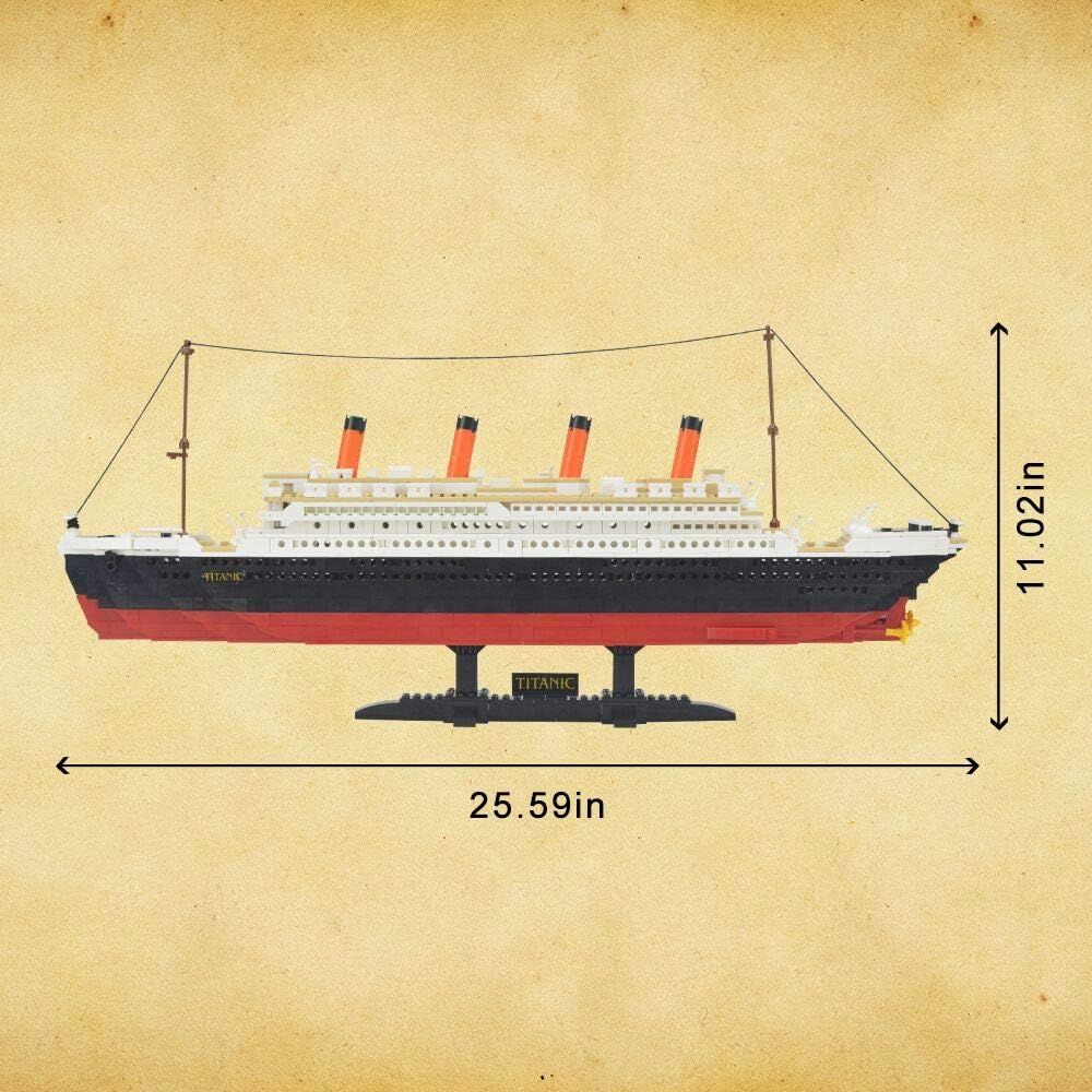 Titanic Building Bricks 1021 Pieces Model Kit W94615