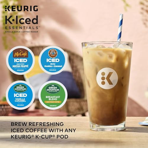 Iced and Hot Single-Serve Coffee Maker, 4 Cup Sizes, 36oz Reservoir A9058