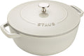 Staub Cast Iron 3.75-qt Essential French Oven - White Truffle, Made in France