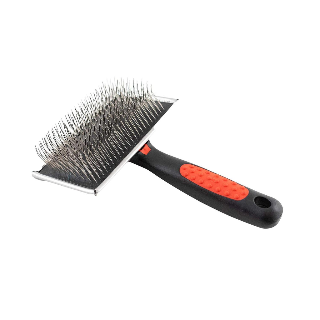 ryan's Pet supplies Paw Brothers Extra Long Pin Flat Slicker Brush for Dogs - Pet Supplies online store