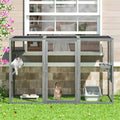 COZIWOW Wooden Outdoor Cat Enclosure Run Playpen Catio - Pet Supplies online store