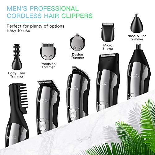 Beard Trimmer for Men, Waterproof Cordless Grooming Kit with LED Display X18958