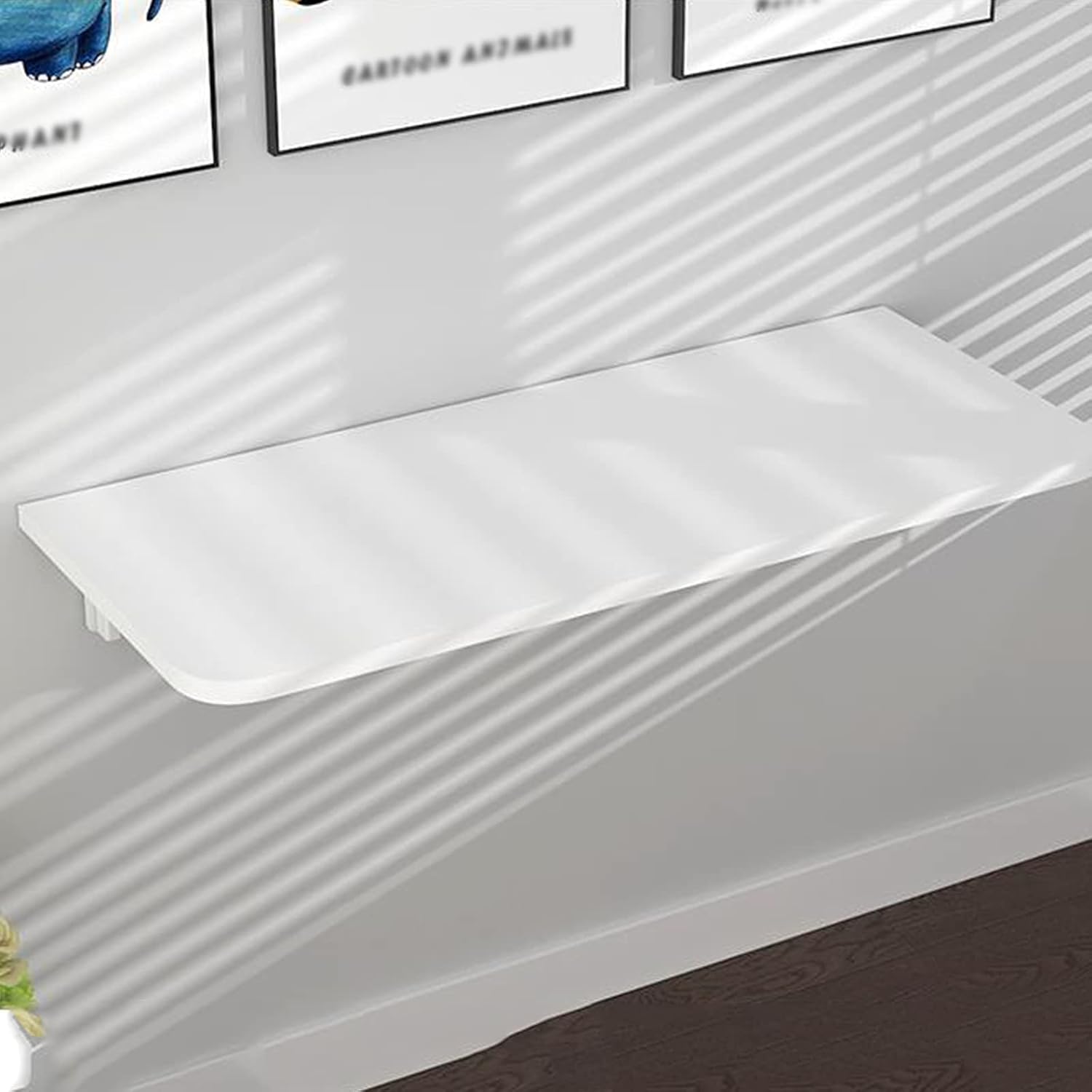 Floating Wall Desk with Drop-Leaf Tabletop G18934